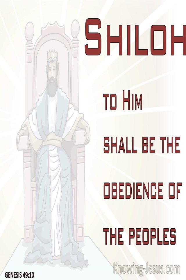 Genesis 49:10 The Scepter Shall Not Depart From Judah (red)